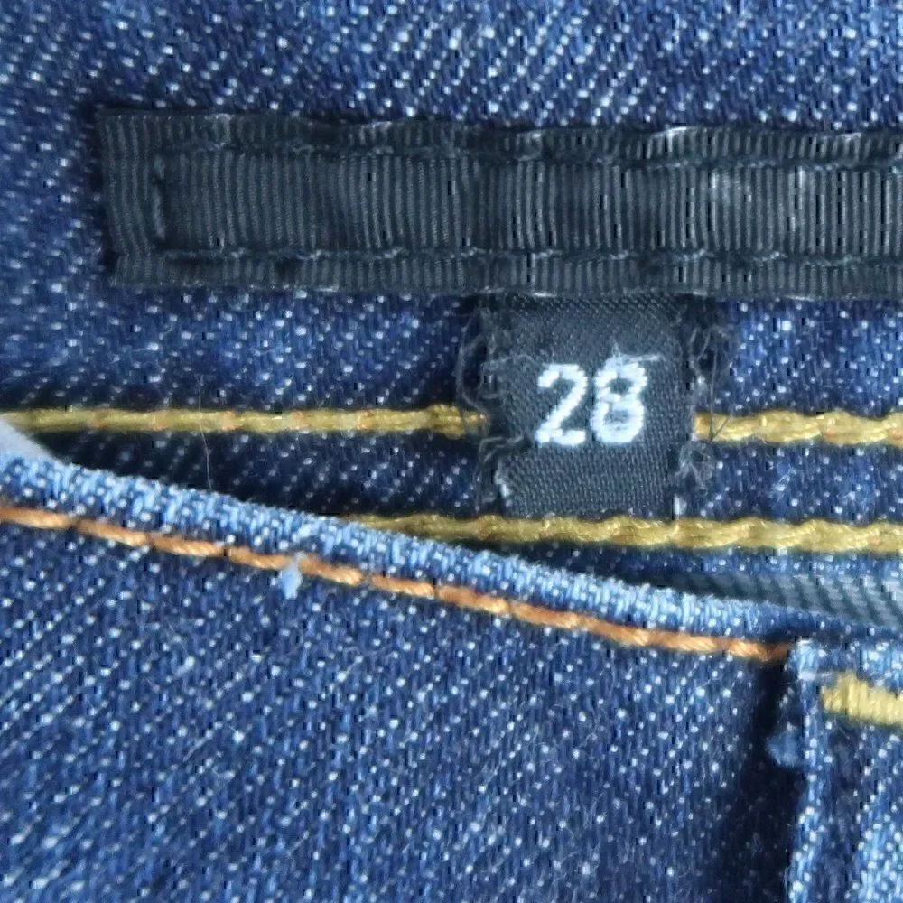 FRESH INK DARK WASH BLUE DENIM MINI SKIRT SIZE 28